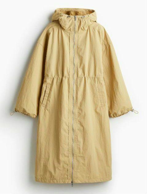 H&M ロングナイロンパーカ XS