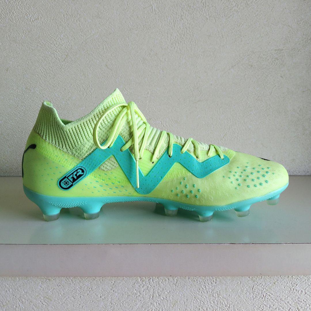 品多く PUMAプーマサッカースパイクフューチャー26センチイエロー土人工 シューズ