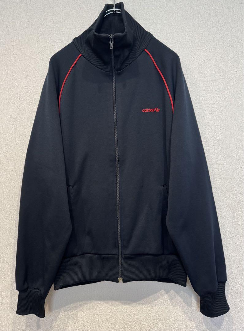 80s デサント社製 adidas トラックジャケット 西ドイツ レッド 赤
