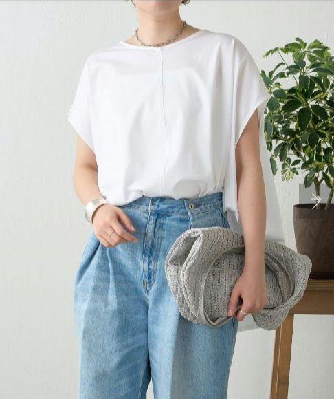 新品 Jena　espace merveilleux 袖パールカットソー