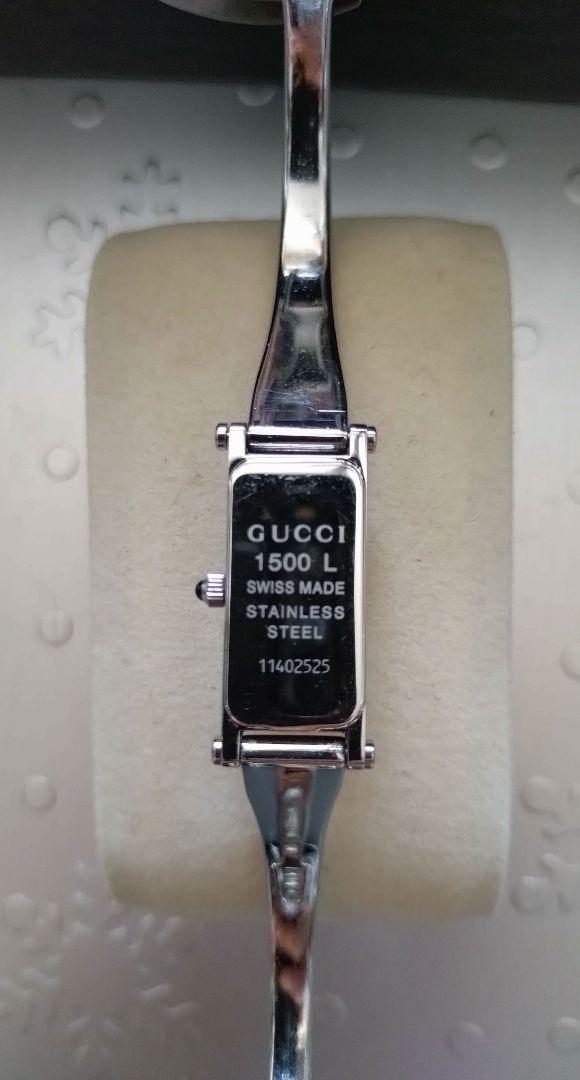 GUCCI 1500 L ステンレススチール ブレスレット 時計
