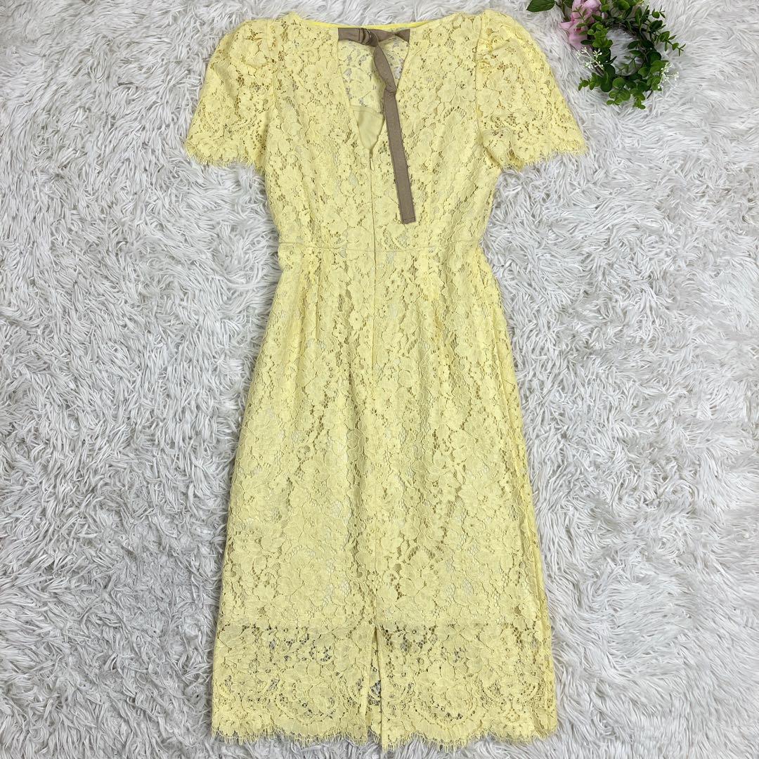 【美品】CELFORD セルフォード レース花柄ワンピース　ドレス　38