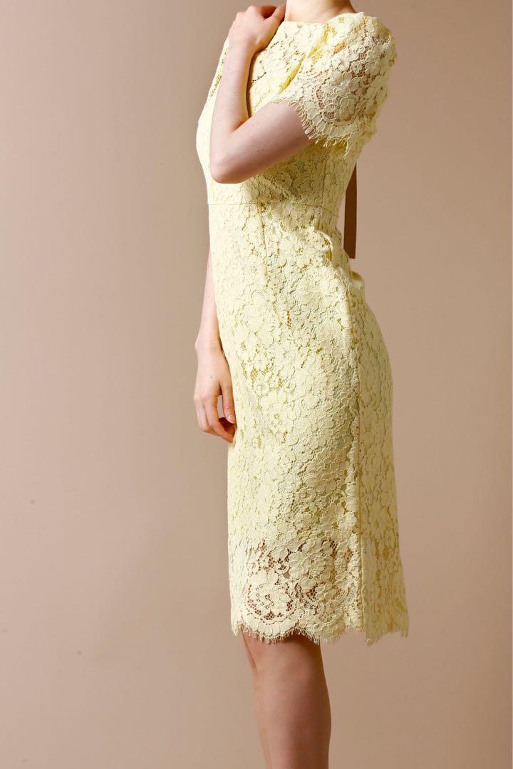【美品】CELFORD セルフォード レース花柄ワンピース　ドレス　38