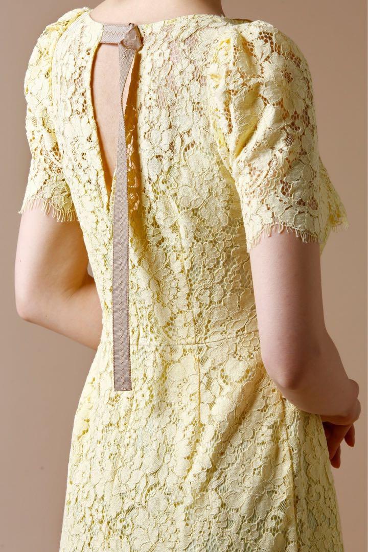 【美品】CELFORD セルフォード レース花柄ワンピース　ドレス　38
