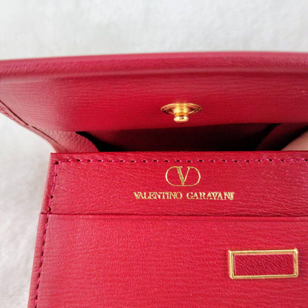 希少！　VALENTINO バレンティノ　コインケース　小銭入れ　レッド　赤
