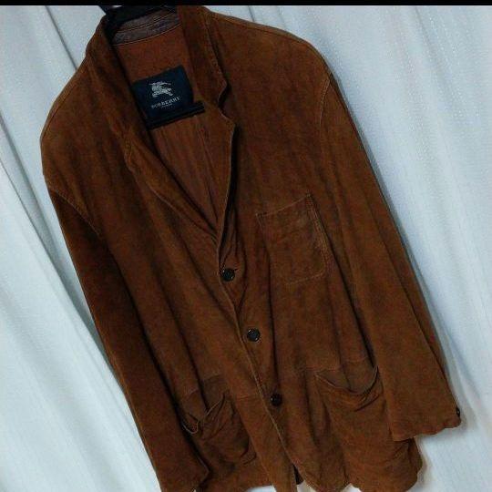匿名配送！レア！old BURBERRY スウェード テーラード