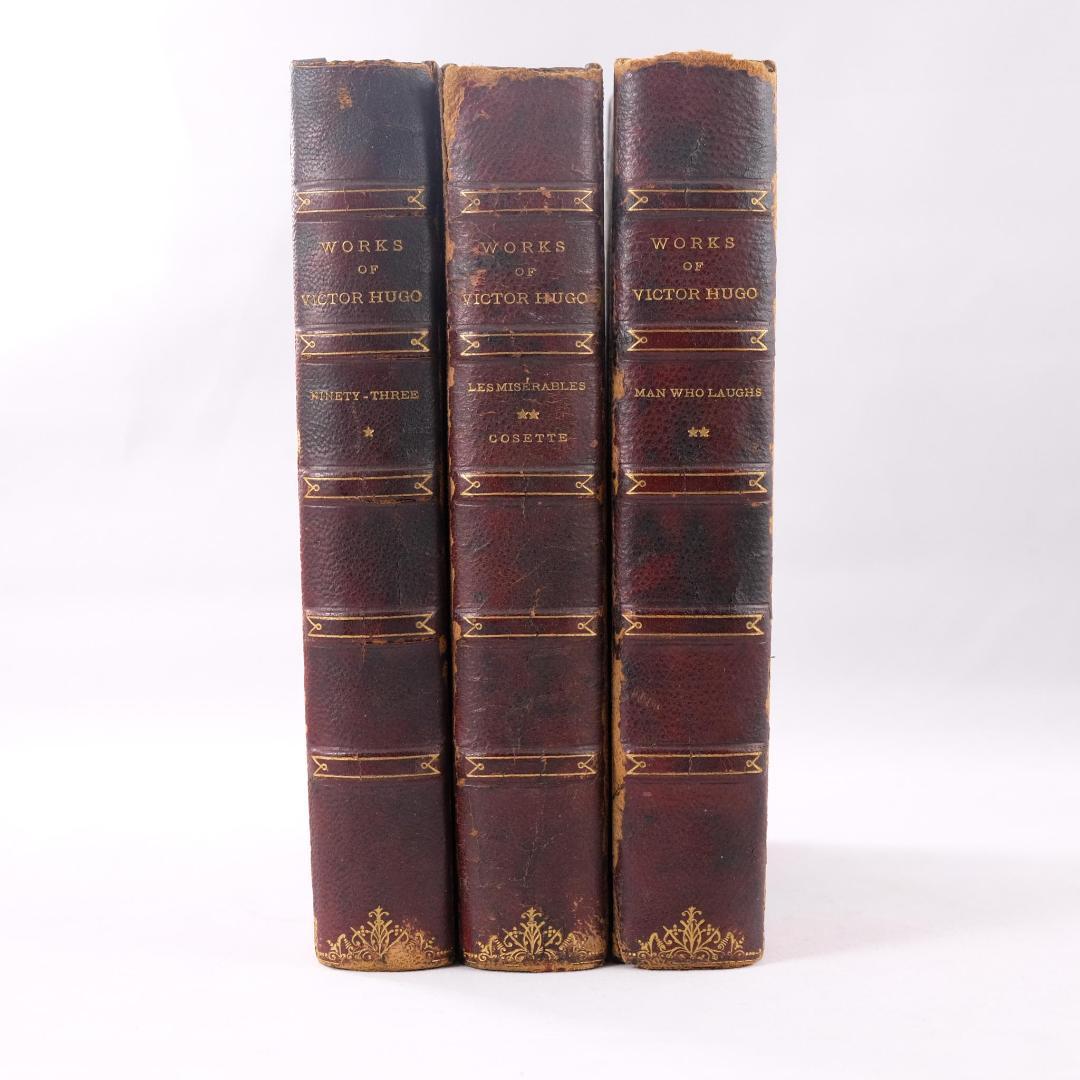 1900年ごろ アメリカ出版 アンティーク洋書 3冊セット／ヴィクトル・ユーゴー