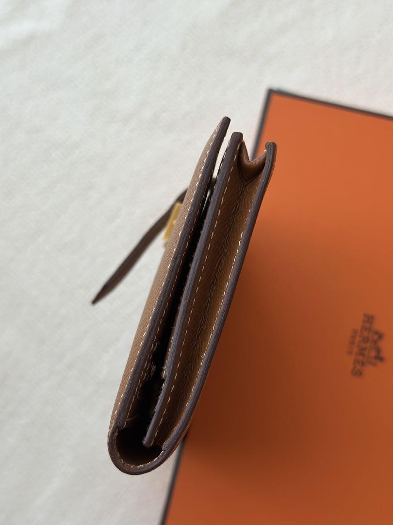 美品です♡国内正規品！エルメス 長財布 ベアンスフレ ブラウン ゴールド 箱付き