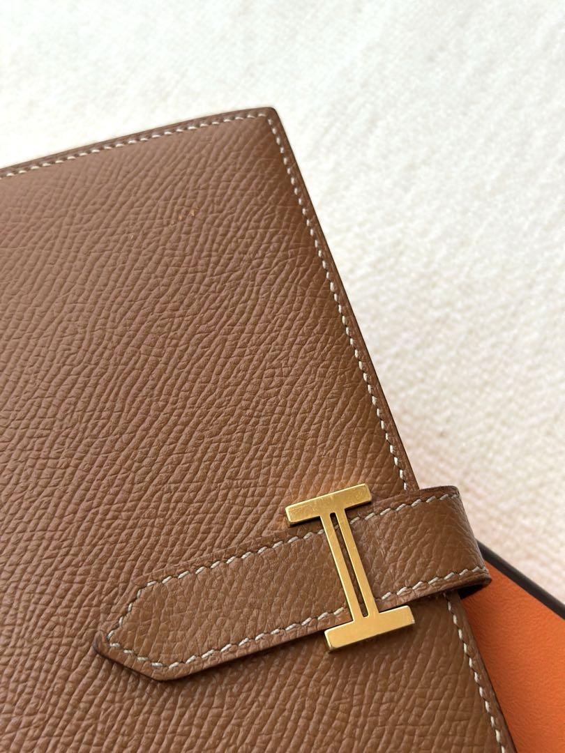 美品です♡国内正規品！エルメス 長財布 ベアンスフレ ブラウン ゴールド 箱付き