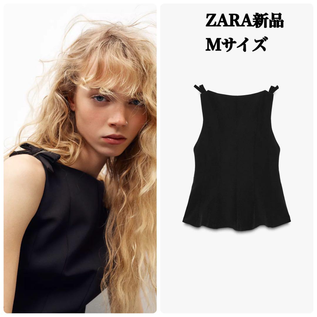 𝐴𝑖𝑚𝑖 | ZARA 1.ペプラムリボントップス 2606/777 2.エンボス