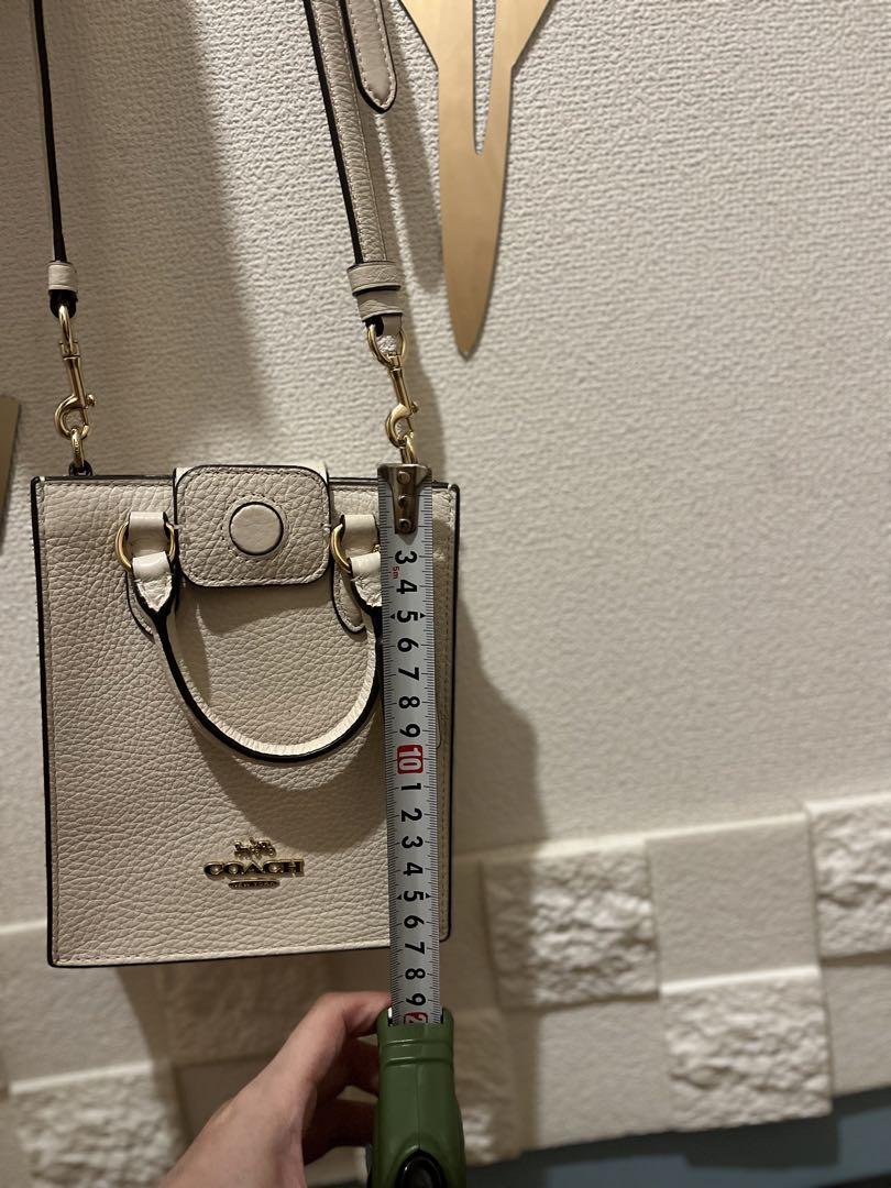 COACH ホワイト レザー ショルダーバッグ