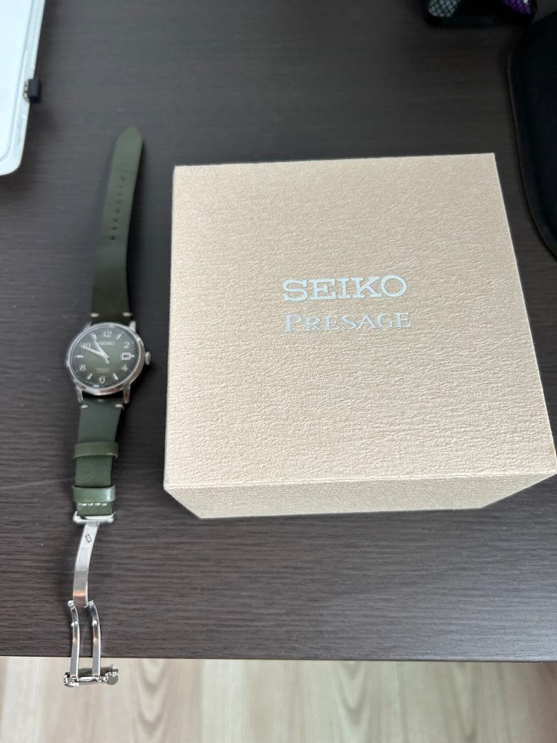 SEIKO PRESAGEグリーン腕時計中古