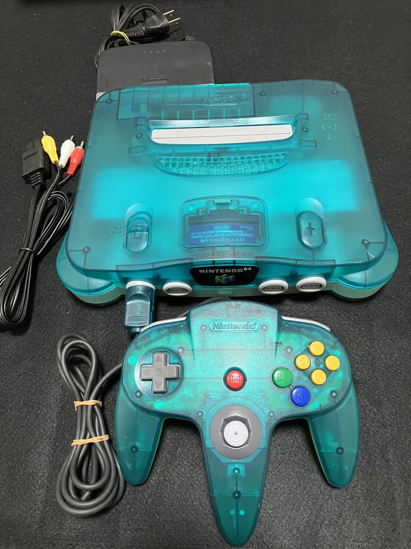 ニンテンドー64 美品　クリアブルー　本体セット