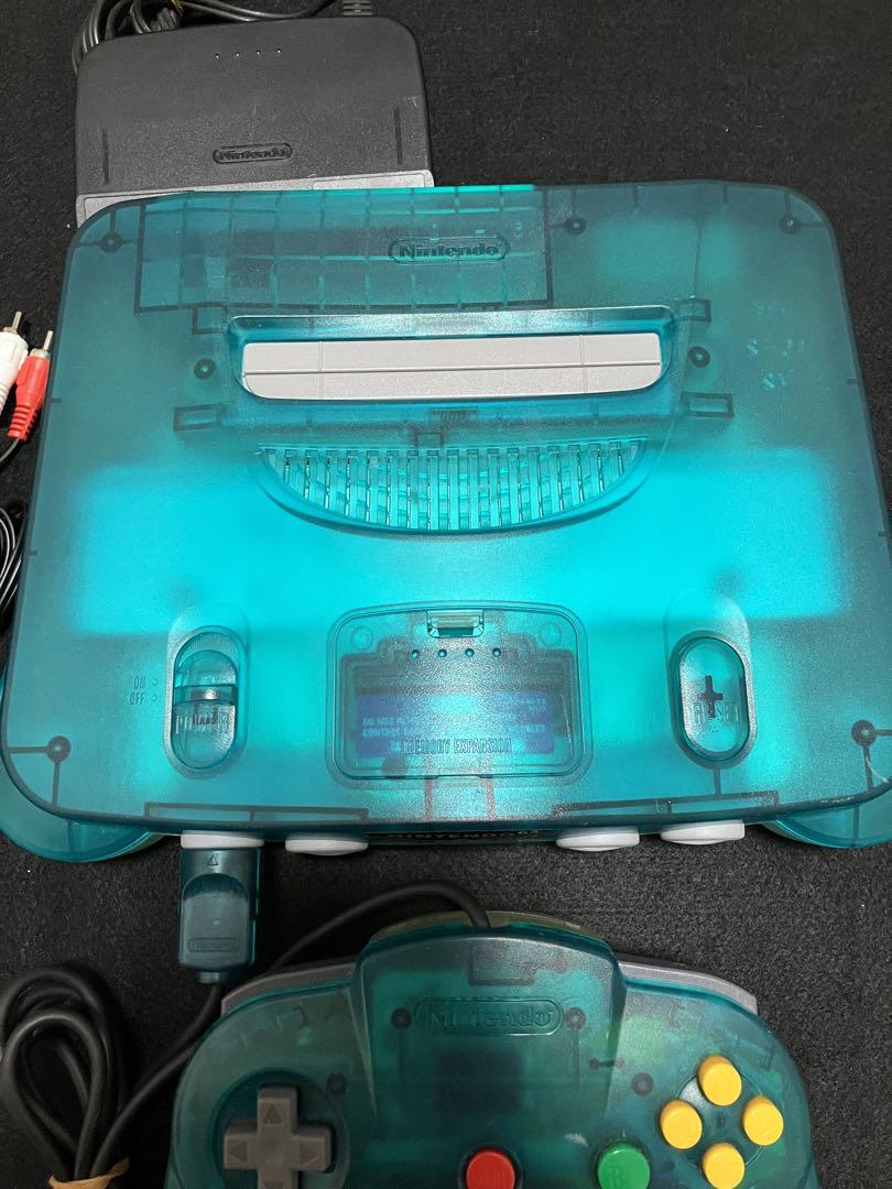 ニンテンドー64 美品　クリアブルー　本体セット