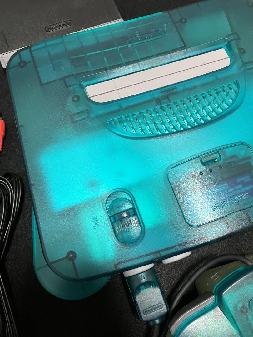 ニンテンドー64 美品　クリアブルー　本体セット