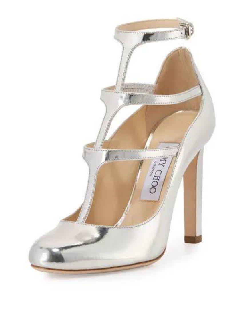 限定1点のみ JimmyChoo Doll 100 メタリックゴールド パンプス