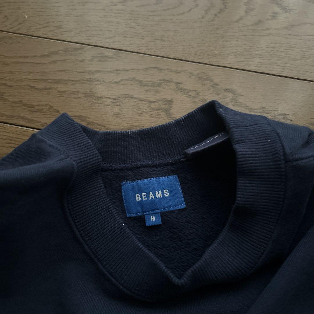 BEAMS/YALEカレッジロゴトレーナー/M
