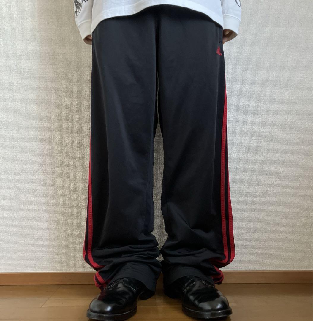 USA規格00s極太 オールスナップボタンバギートラックパンツ B系HIPHOP