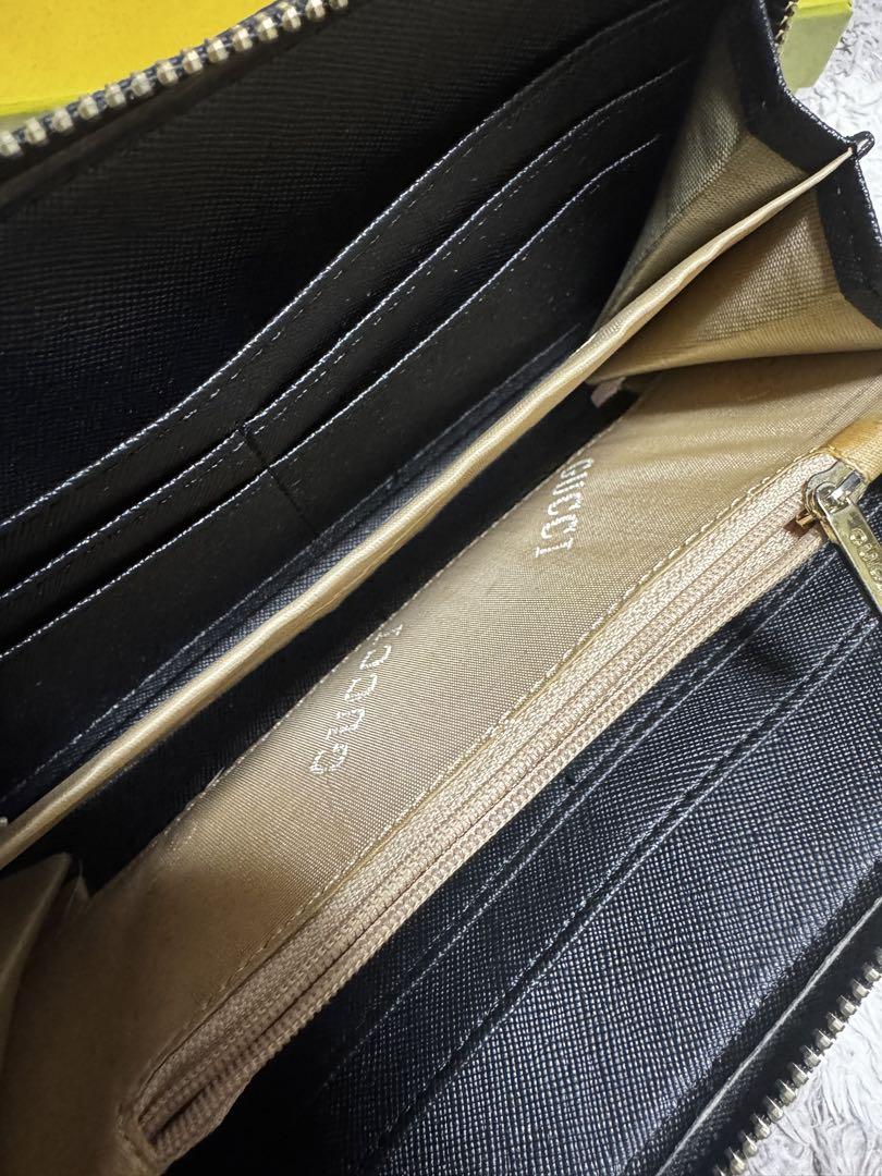 GUCCI レザー 長財布 黒