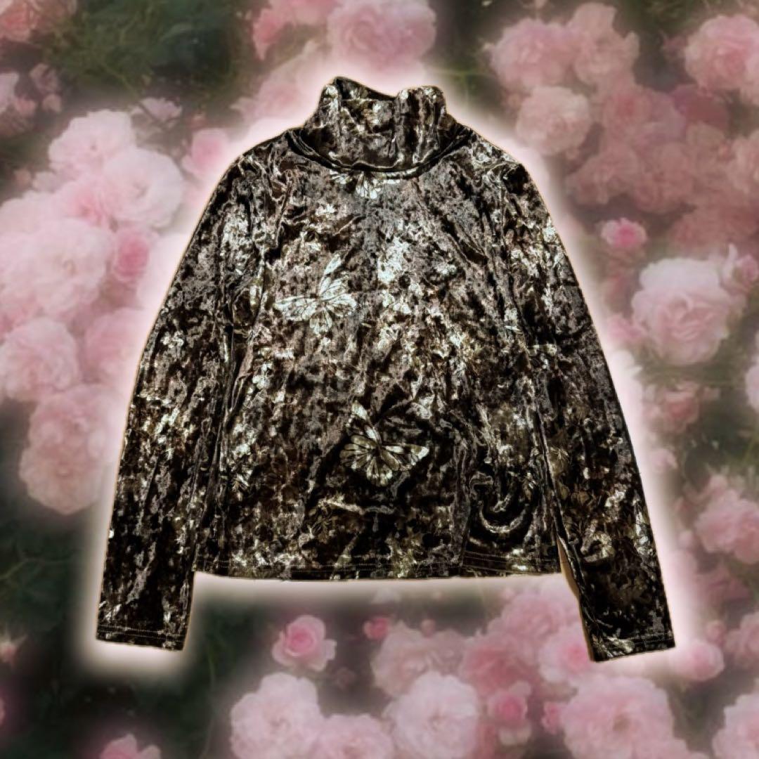 ベルベットタートルネック　イノセント　ブラウン