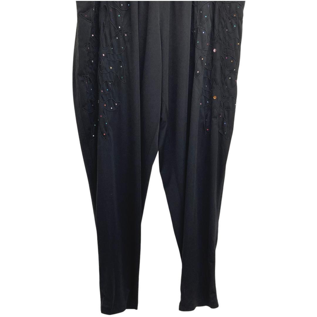 ★美品 伊太利屋 イタリヤ ブラック カジュアルパンツ XL(LL)