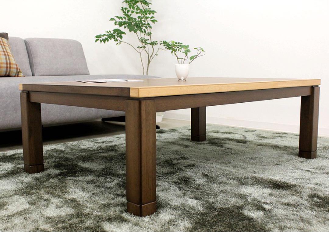新品☆120×80cm家具調こたつ モダンコタツ 継脚 ウォールナット 新品☆120×80cm家具調こたつ モダンコタツ 継脚 ウォールナット