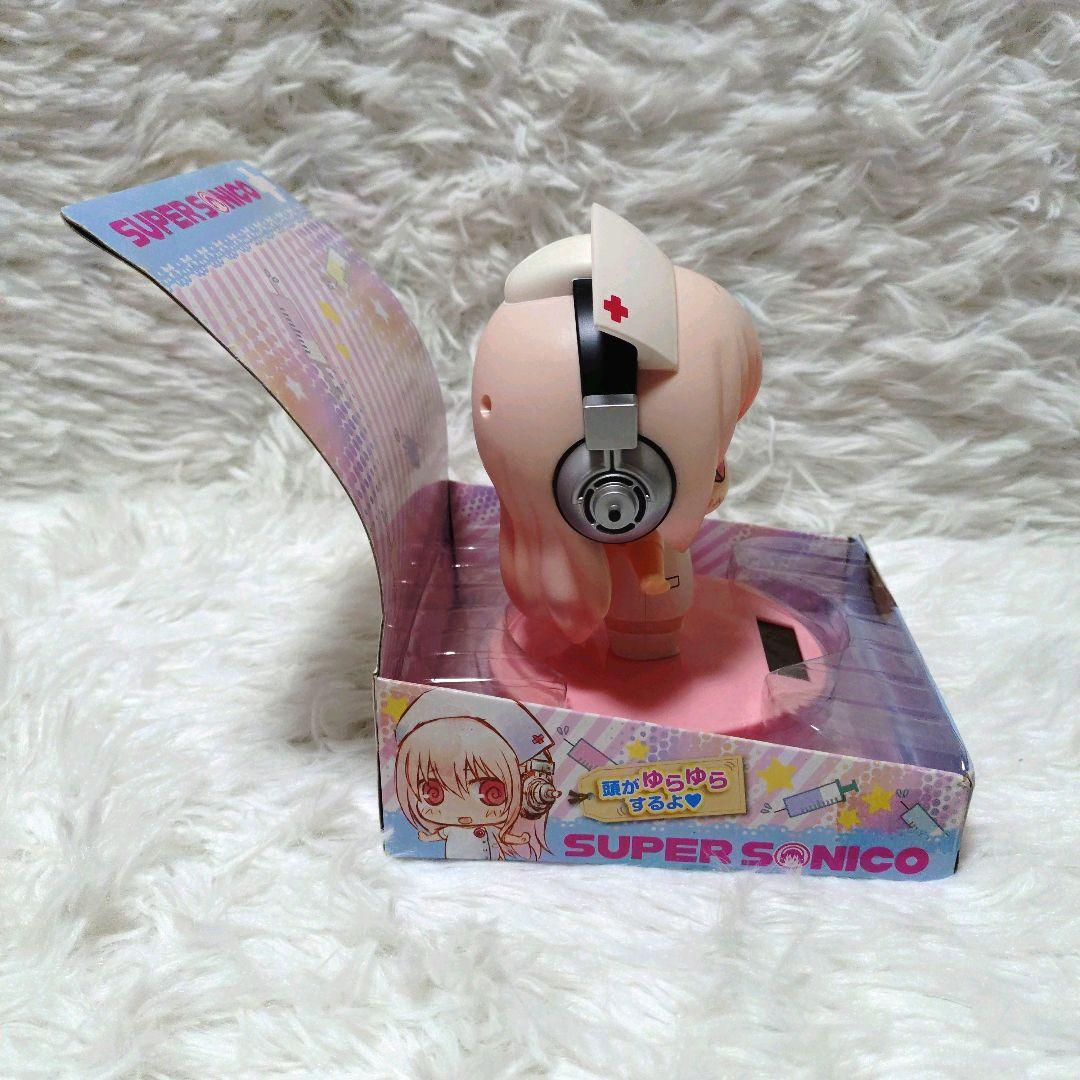 スーパーそに子 ゆらゆらソーラー フィギュア 頭がゆらゆら ナース ホワイト 白