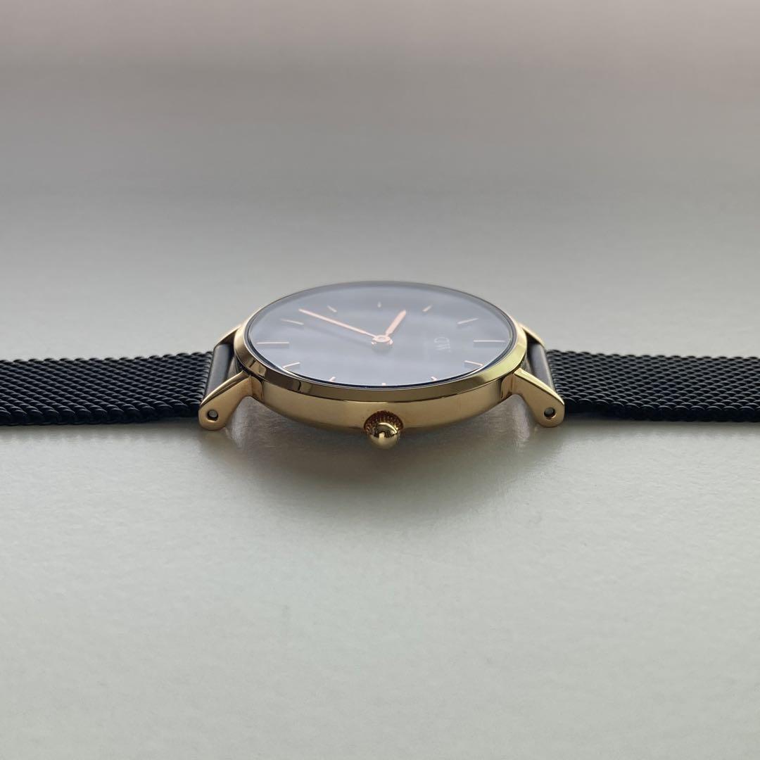 【即時発送】ダニエルウェリントン DW レディース 腕時計 黒 28mm