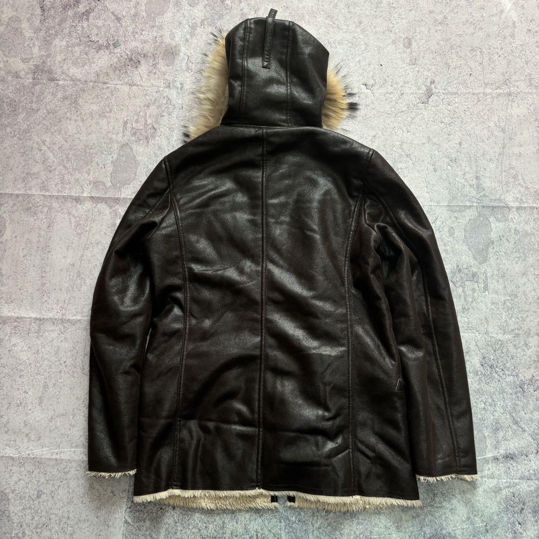 ジャケット・アウター archive fur grunge fireman coat brown