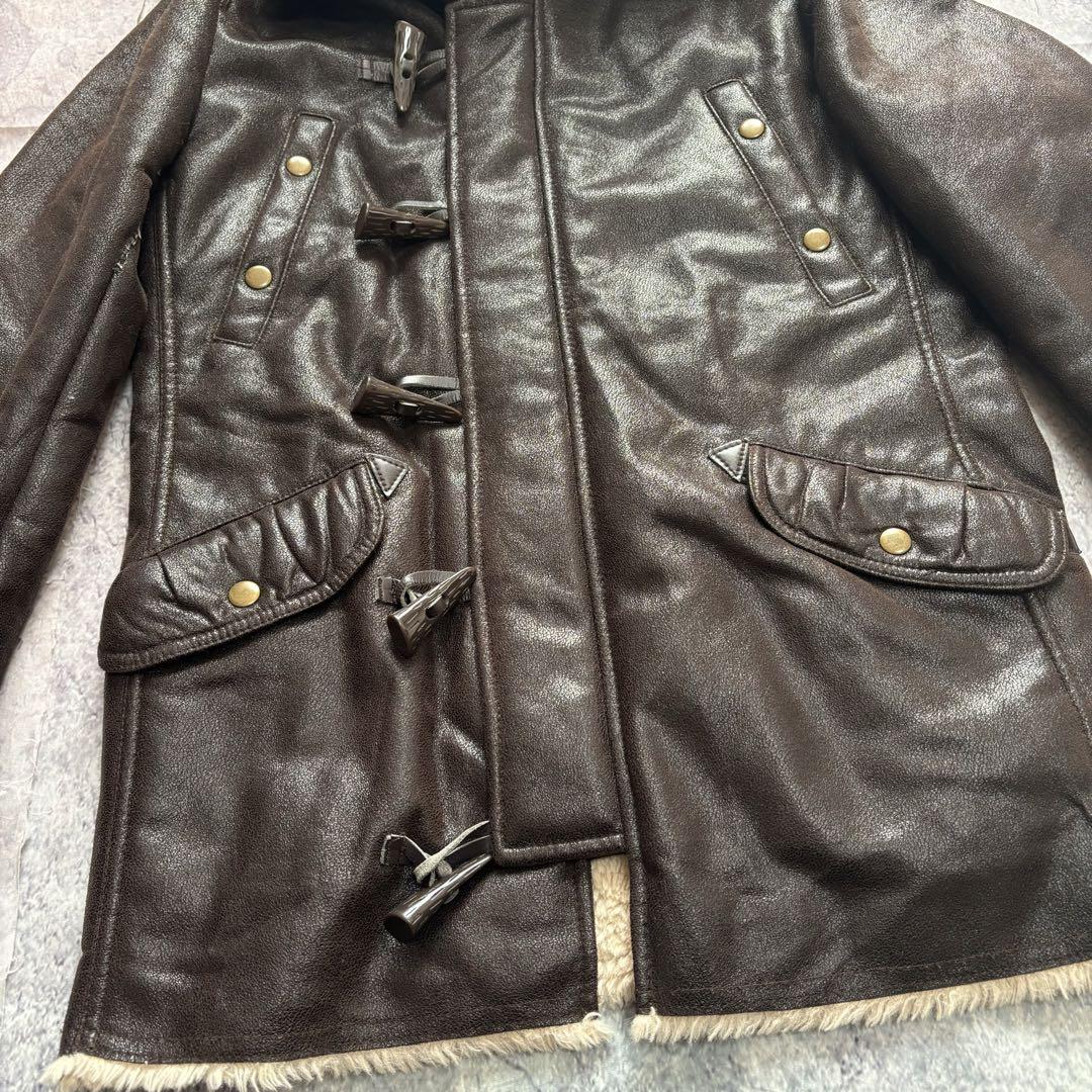 ジャケット・アウター archive fur grunge fireman coat brown