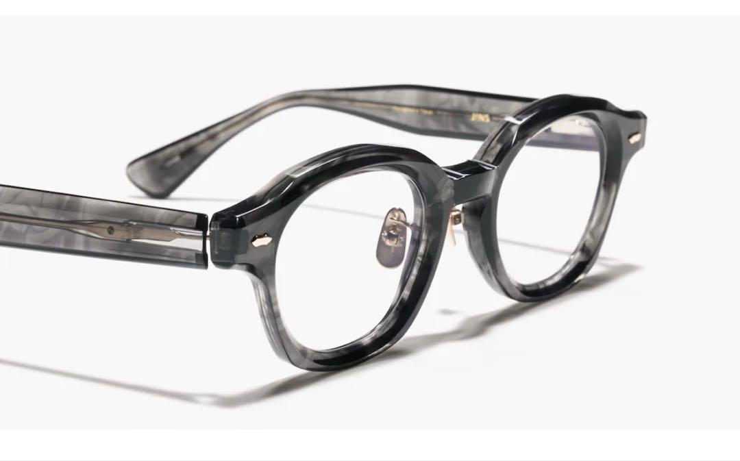 美品　JINS YORYUKI GRAY メガネ　度なし 美品 JINS YORYUKI GRAY メガネ 度なし - メルカリ