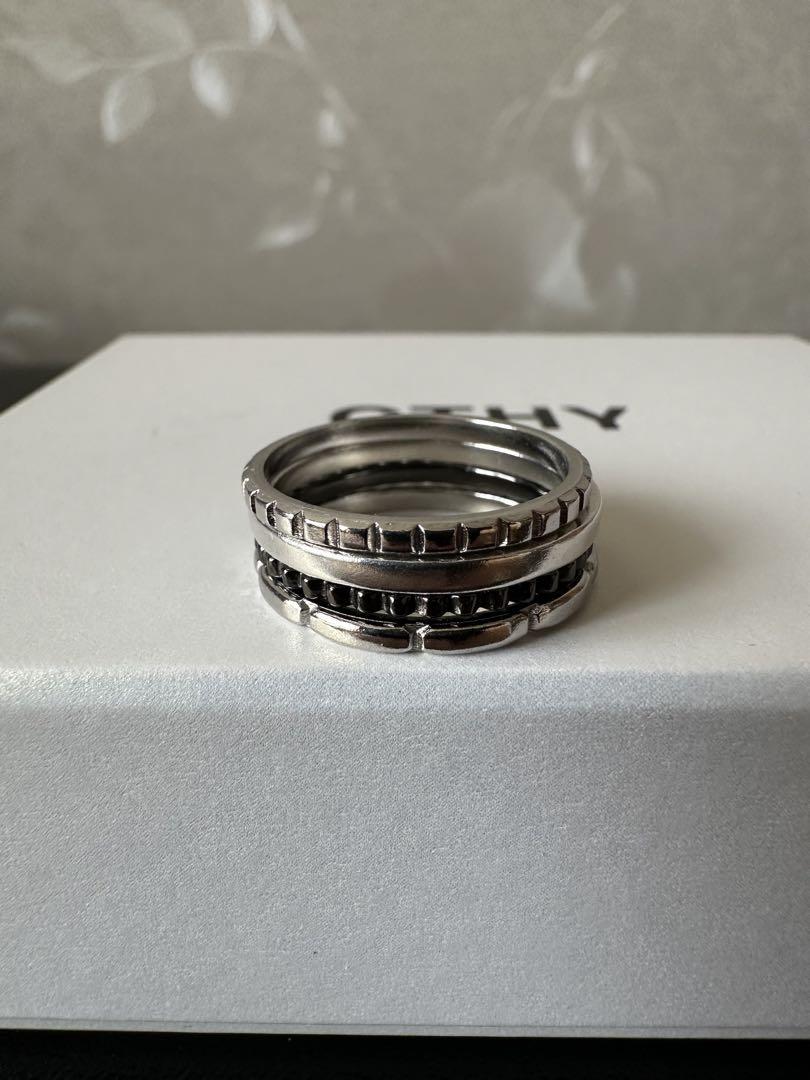CTHY HERITAGE SQUARE STUDS RING サイズ15号