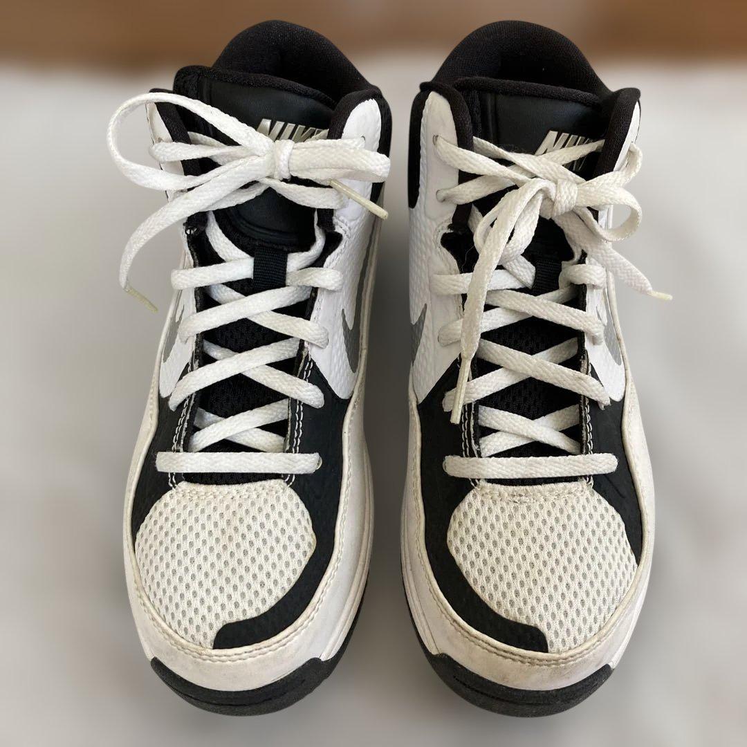 Nike ハイカットスニーカー ブラック/ホワイト 21センチ