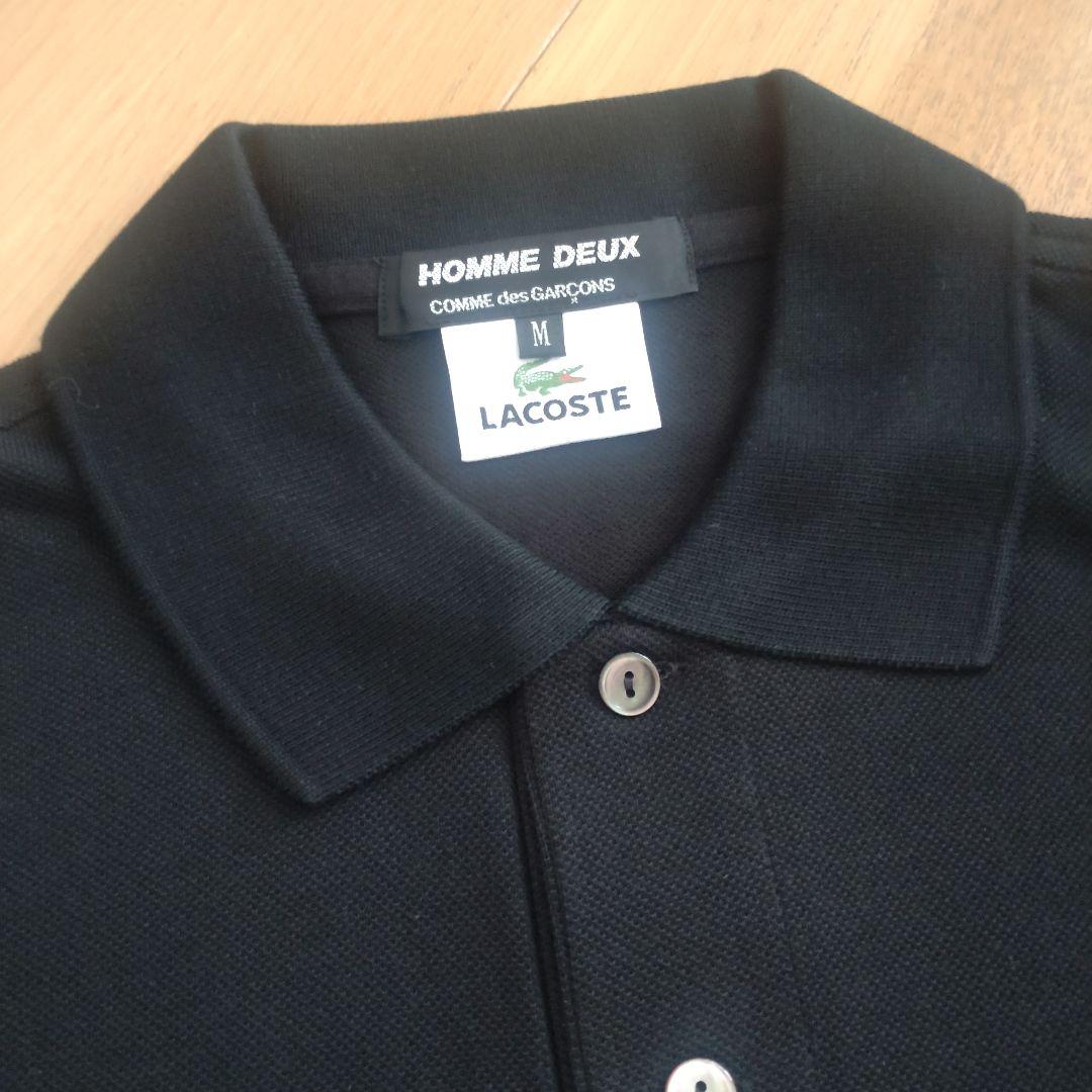 LACOSTE×コムデギャルソン・オム・ドゥ●ポロシャツ 黒 M 新品