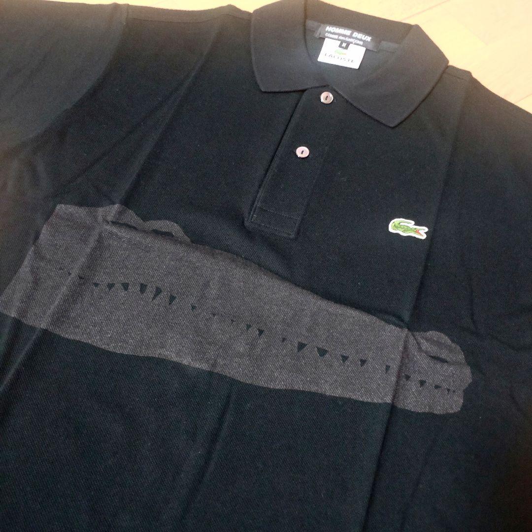 LACOSTE×コムデギャルソン・オム・ドゥ●ポロシャツ 黒 M 新品