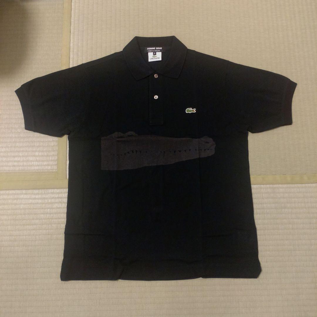 LACOSTE×コムデギャルソン・オム・ドゥ●ポロシャツ 黒 M 新品