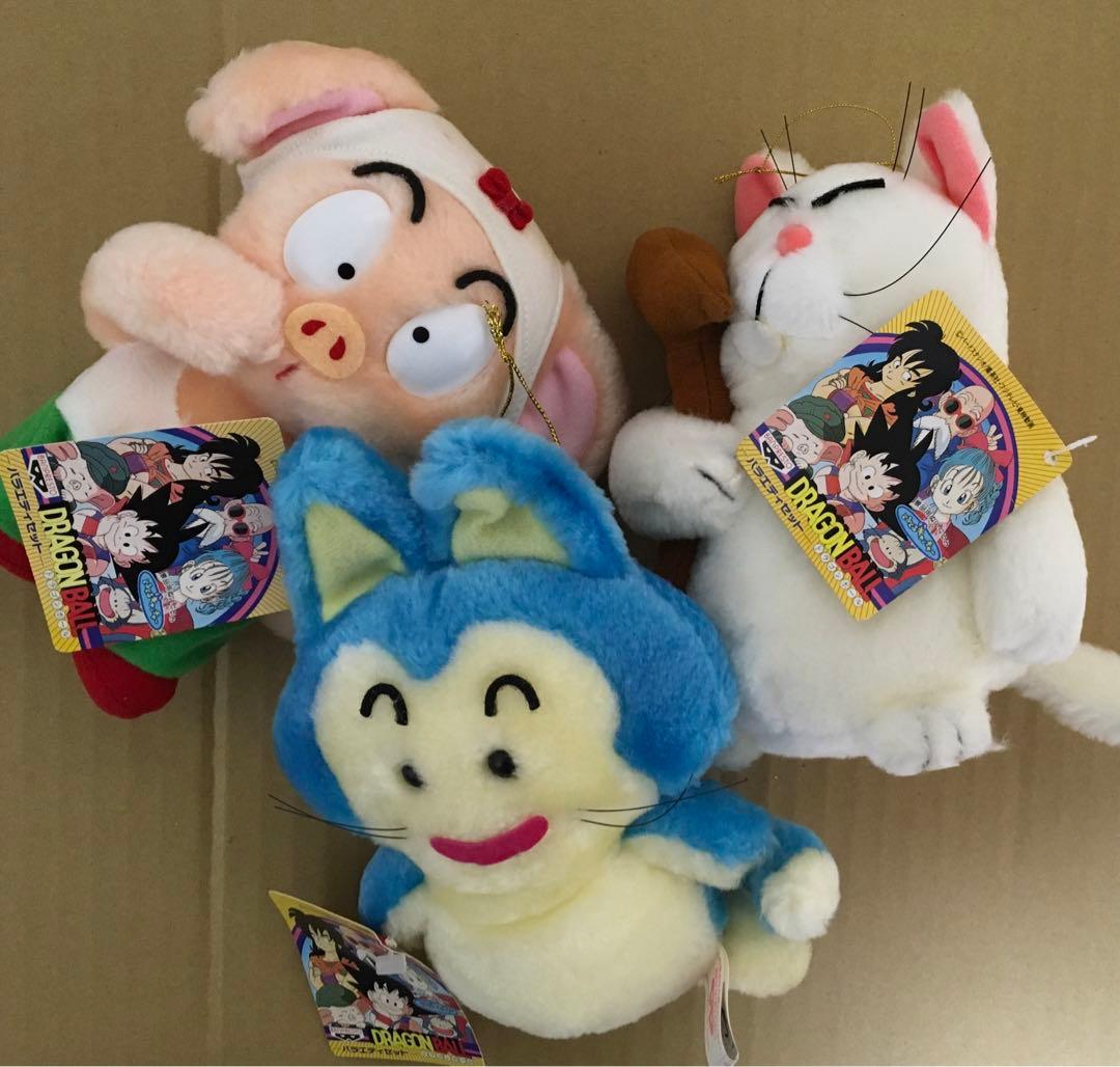 ドラゴンボールぬいぐるみ3体 プーアル ウーロン カリンさま 1993年BANPRESTO