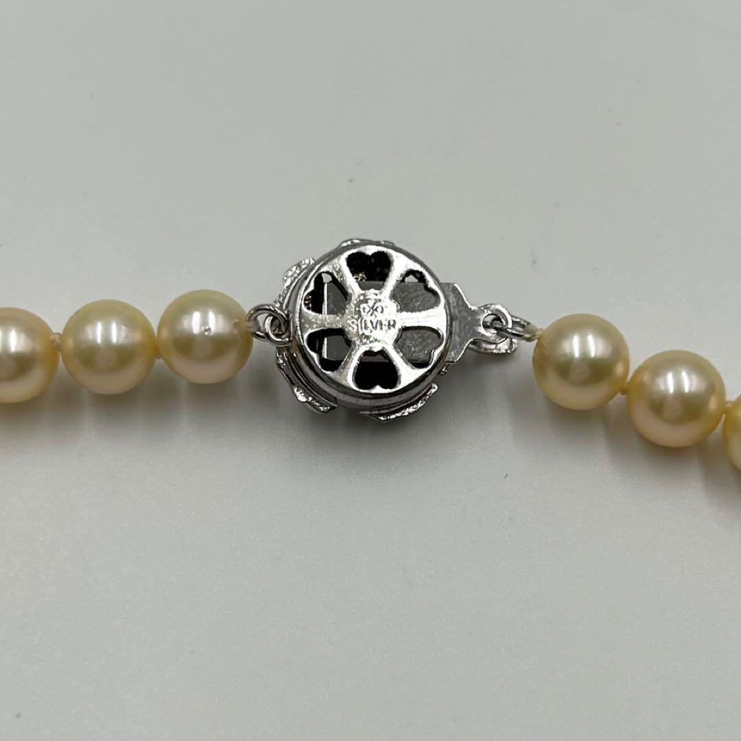 【美品】ジュエリーマキ パールネックレス シルバー