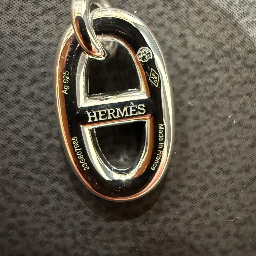 新品未使用 レア HERMES エルメス ファランドール ピアス シルバー 新品未使用 レア HERMES エルメス ファランドール ピアス