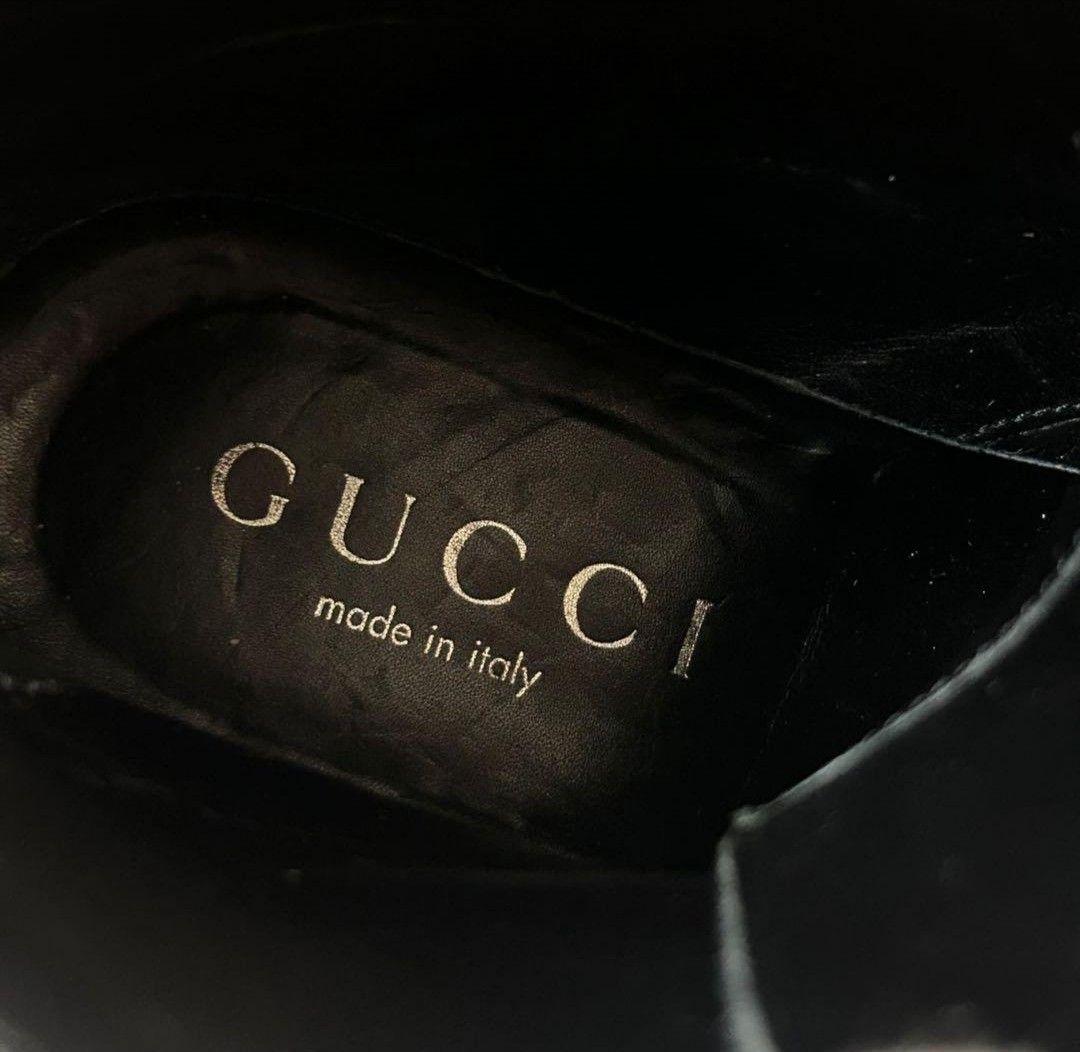 希少 GUCCI レースアップブーツ ミリタリー レザーブーツ トム