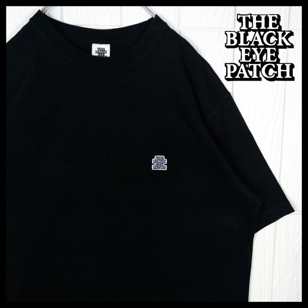 【BLACK EYE PATCH】ロゴ刺繍ワッペン　Tシャツ　黒