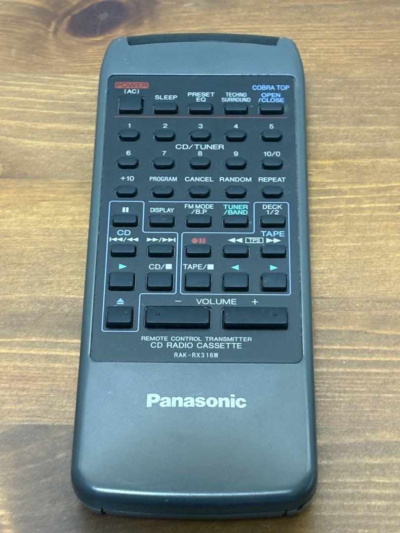 Panasonic RAK-RX316W RX-DT707 リモコン ラジカセ - メルカリ