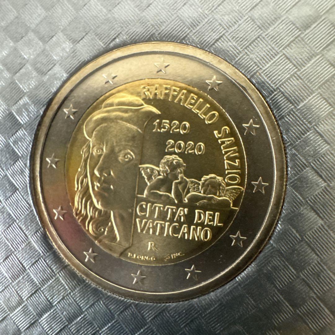 バチカン市国 ラファエロ・サンティ記念硬貨 2020年