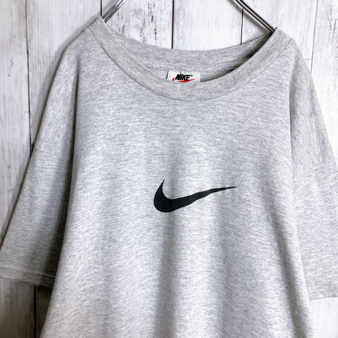 【入手困難】90s 古着 ナイキ NIKE グレー 半袖Tシャツ #1671