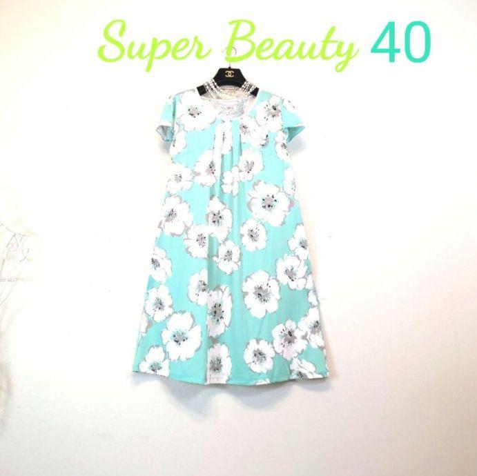 【１着でも送料無料】 ✨新品極美40✨夏〜まるでリカちゃん❣✨涼しい〜ツルンツル〜ン ワンピース