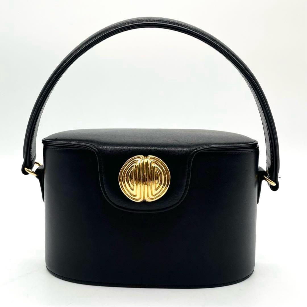 極美品✨ジバンシー バニティ ハンドバッグ レザー ゴールド金具 箱付き 黒