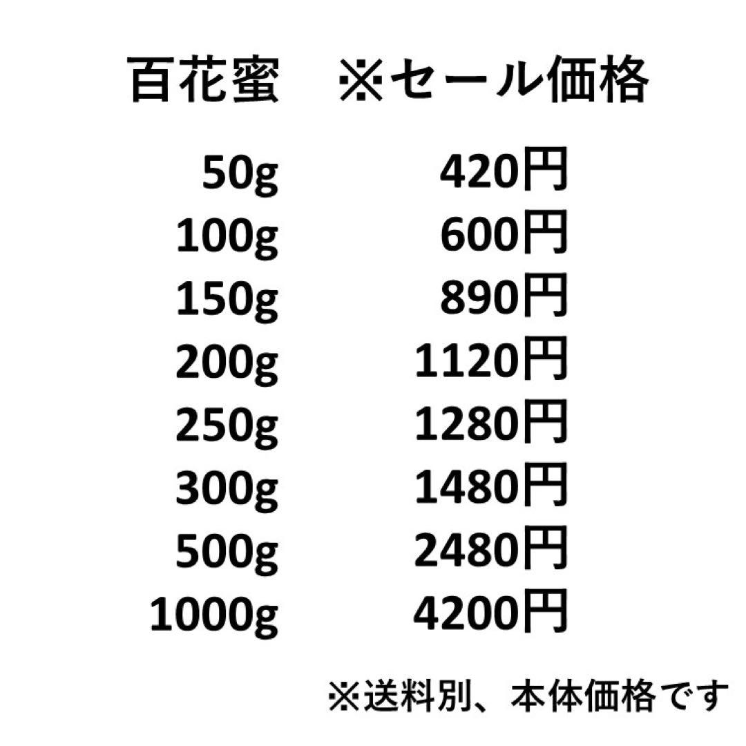 セール【非加熱・生はちみつ】4種セット・500g×4（4本）