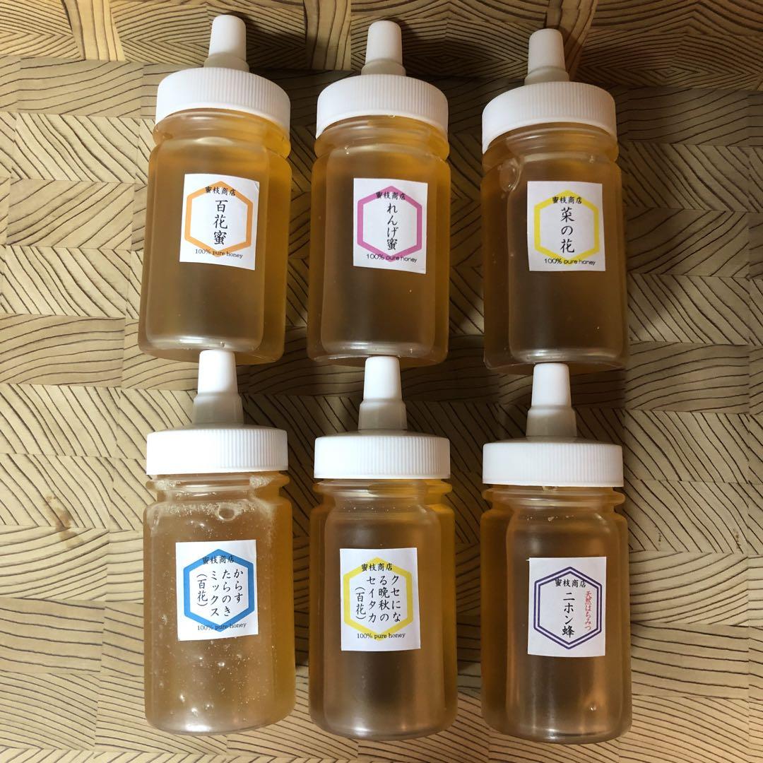 セール【非加熱・生はちみつ】4種セット・500g×4（4本）