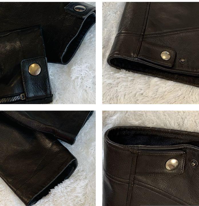 美シルエット GUCCI ヴィンテージ ライダースジャケット レザージャケット