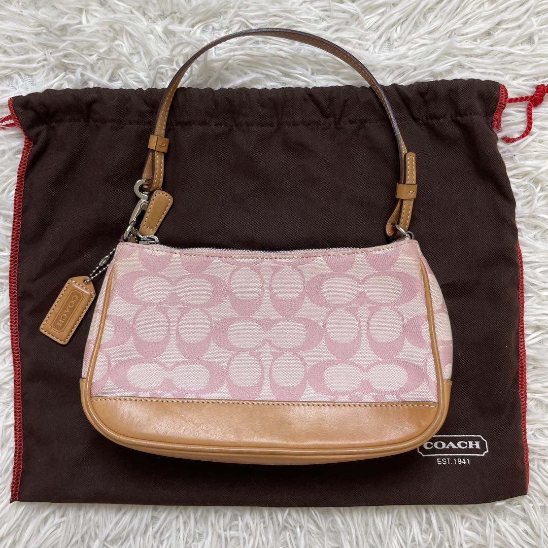 COACHコーチ ハンドバッグ シグネチャー ピンク 6094 コーチ ハンドバッグ レディース ブランド COACH シグネチャー